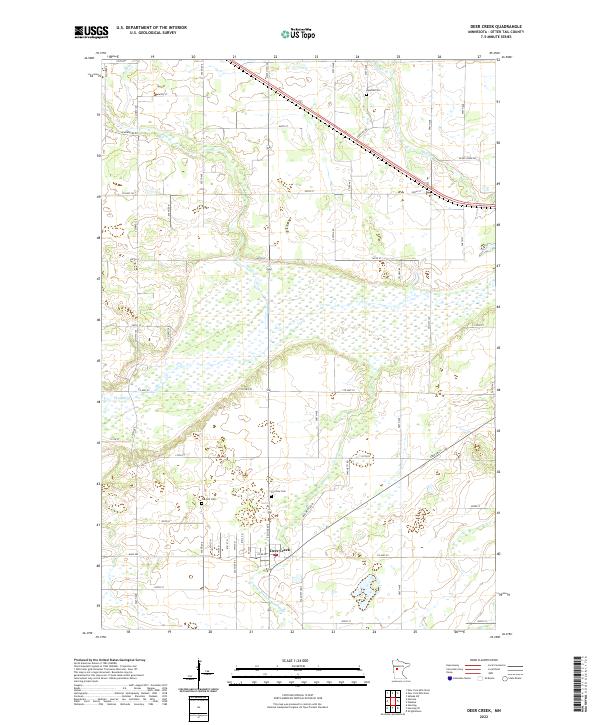 USGS Topographic Map – Deer Creek