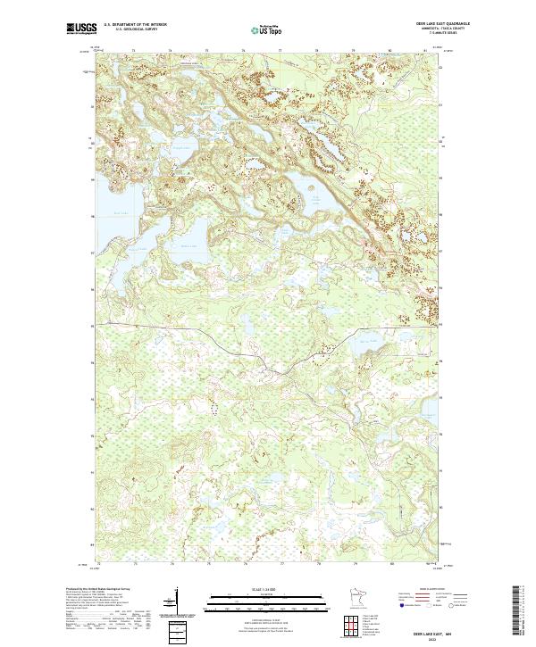 USGS Topographic Map – Deer Lake East