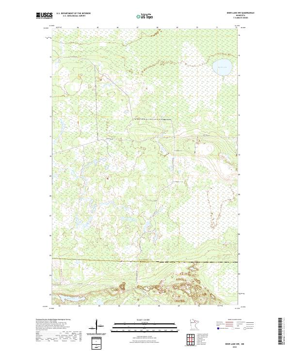 USGS Topographic Map – Deer Lake NW