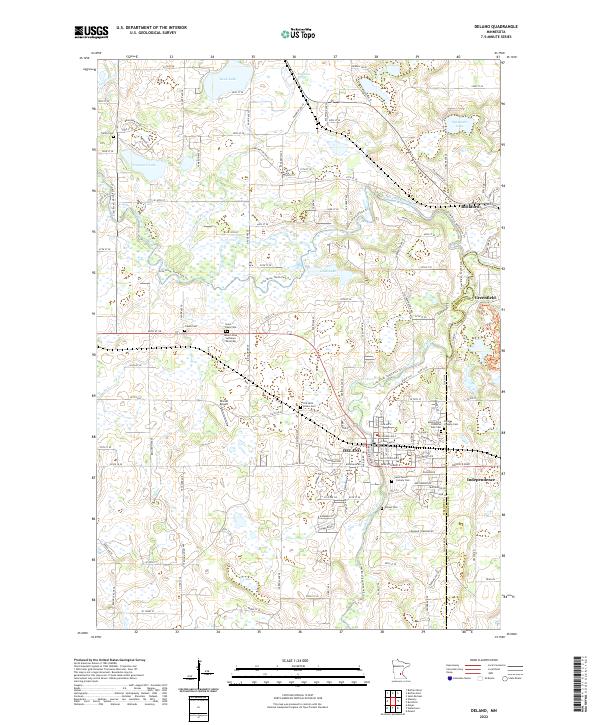 USGS Topographic Map – Delano