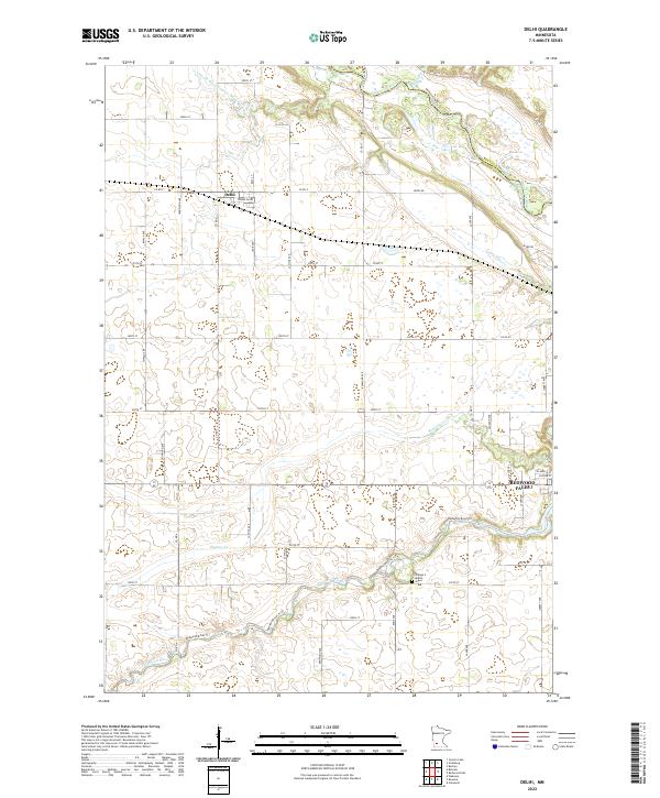 USGS Topographic Map – Delhi