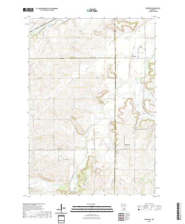 USGS Topographic Map – Dennison