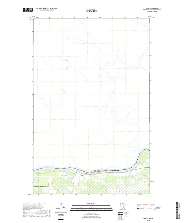 USGS Topographic Map – Devlin