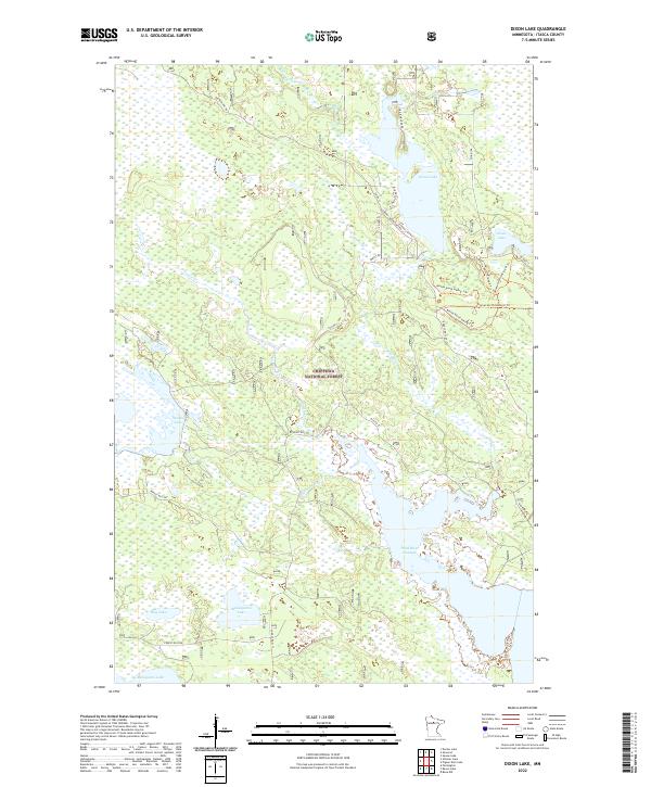 USGS Topographic Map – Dixon Lake