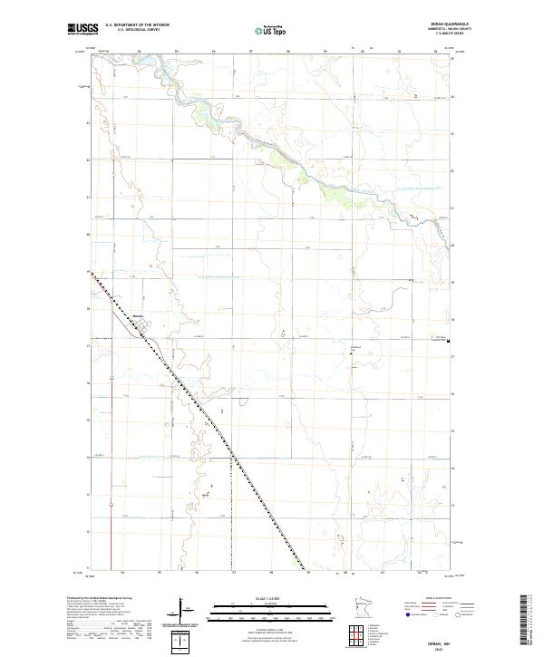 USGS Topographic Map – Doran