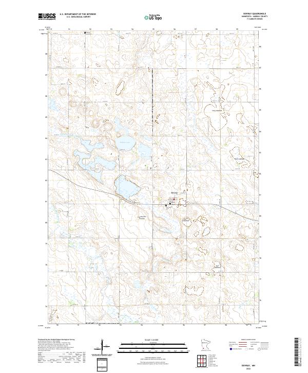 USGS Topographic Map – Dovray
