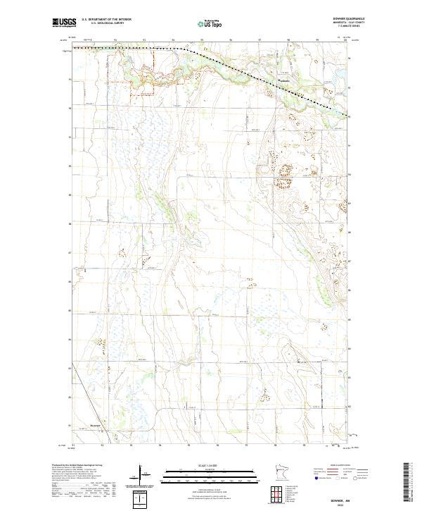 USGS Topographic Map – Downer