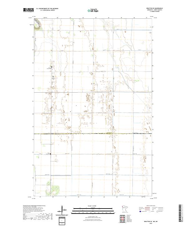 USGS Topographic Map – Drayton SE