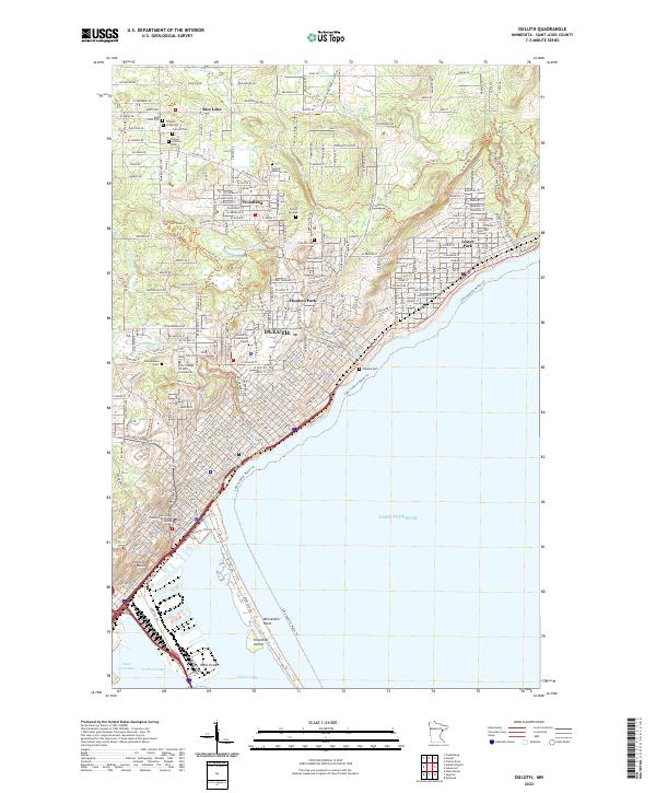 USGS Topographic Map – Duluth
