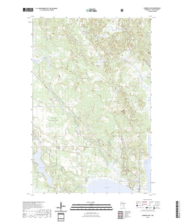 USGS Topographic Map – Dunbar Lake