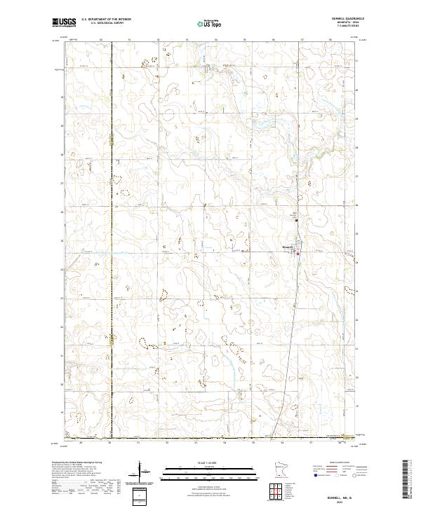 USGS Topographic Map – Dunnell