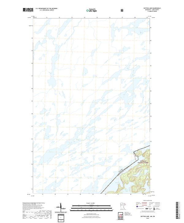 2022 Map of Dutton Lake, 2022 Print