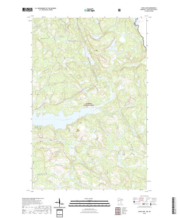 USGS Topographic Map – Echo Lake