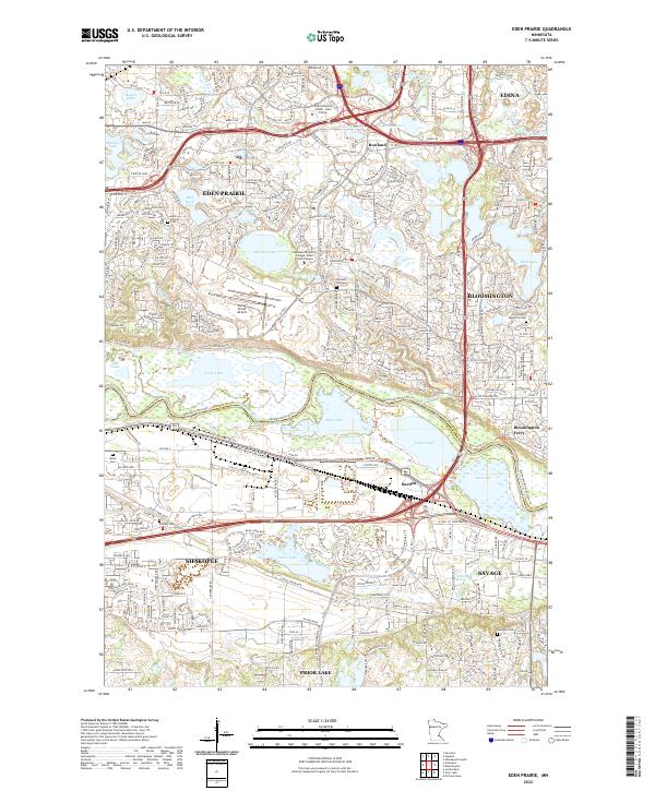 USGS Topographic Map – Eden Prairie