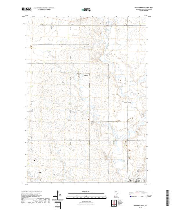 USGS Topographic Map – Edgerton North