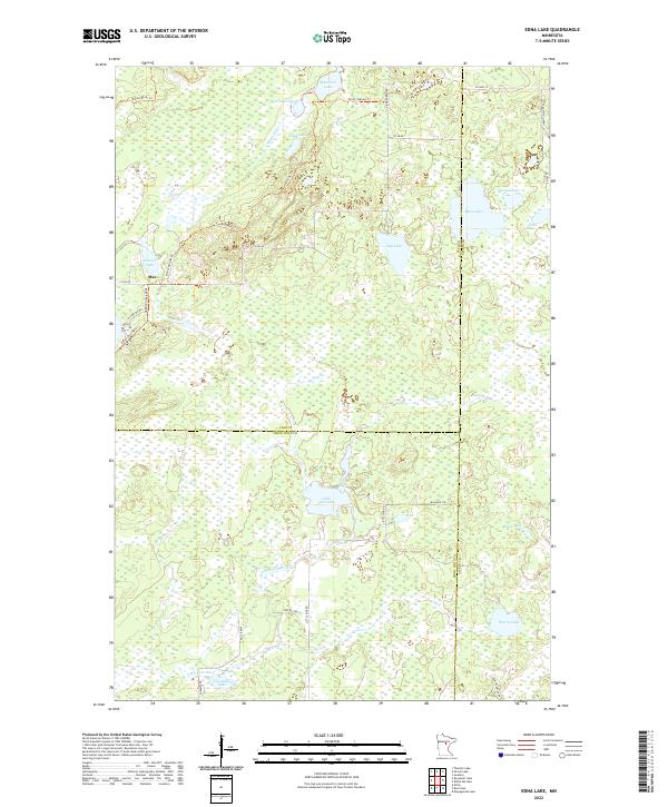 USGS Topographic Map – Edna Lake