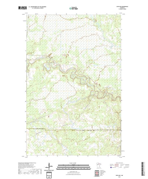 USGS Topographic Map – Effie NW