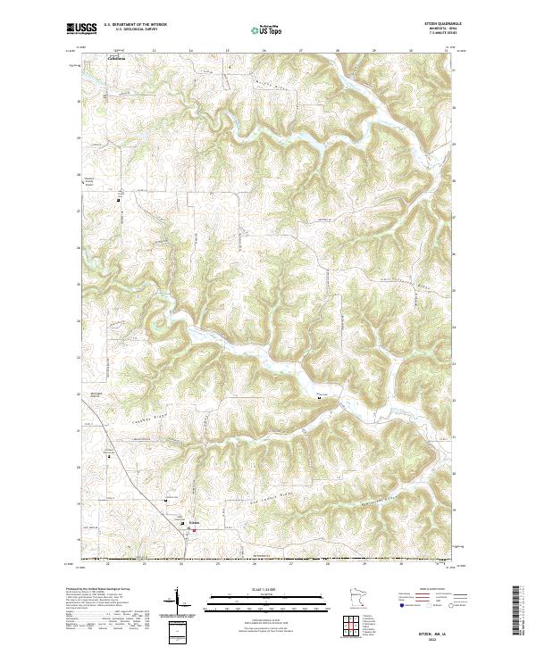 USGS Topographic Map – Eitzen