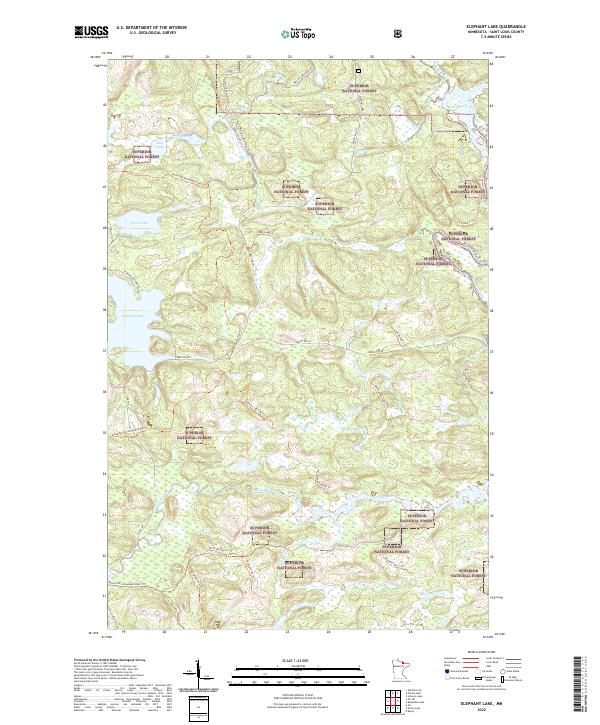 USGS Topographic Map – Elephant Lake