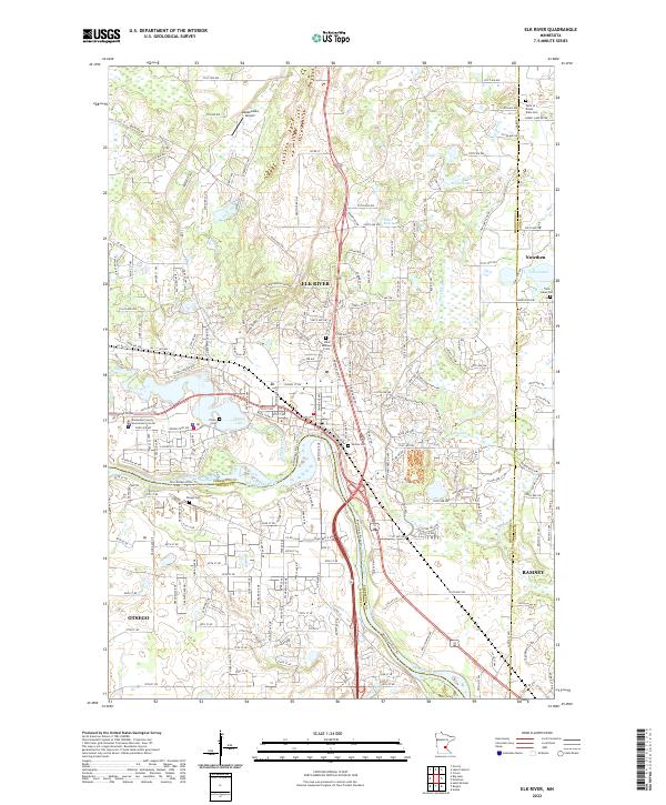 USGS Topographic Map – Elk River