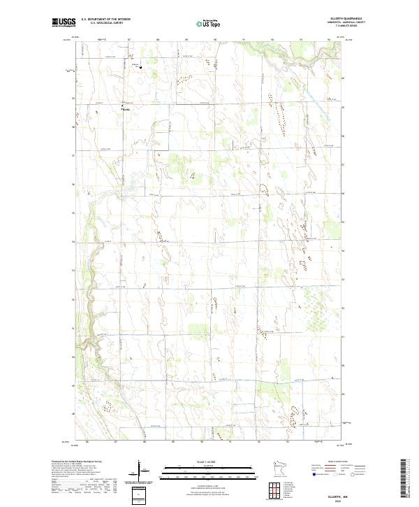 USGS Topographic Map – Ellerth
