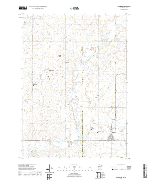 USGS Topographic Map – Ellsworth