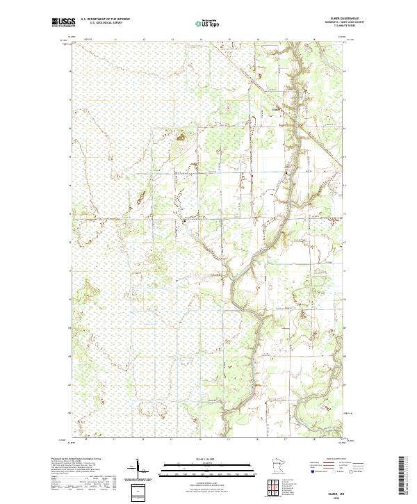 USGS Topographic Map – Elmer