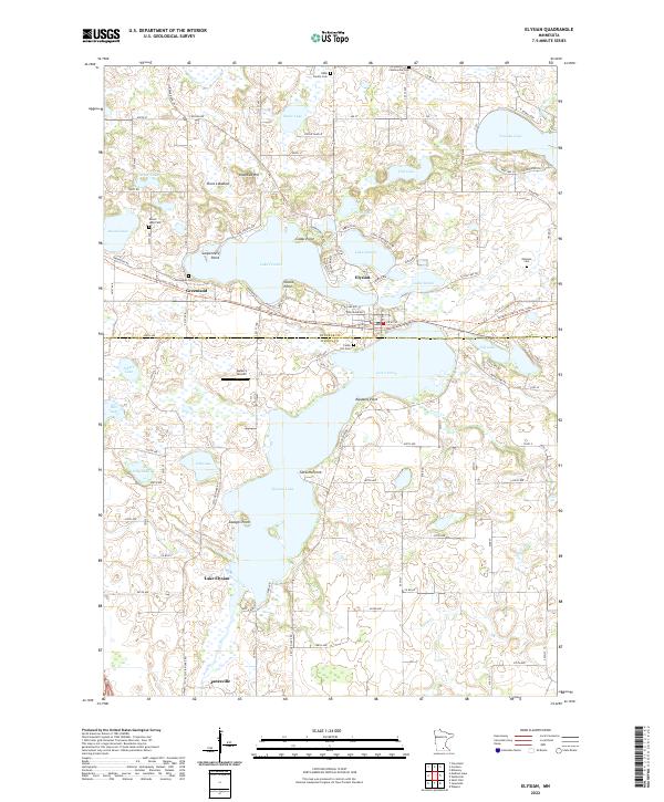 USGS Topographic Map – Elysian