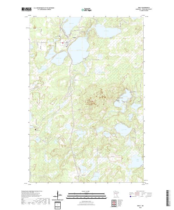 USGS Topographic Map – Emily