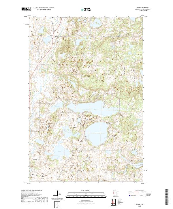 USGS Topographic Map – Erhard