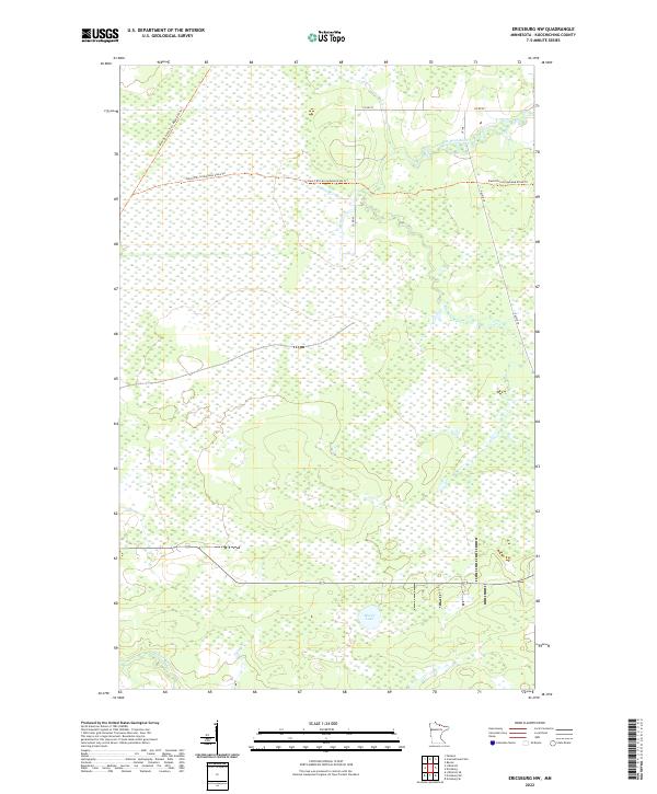 USGS Topographic Map – Ericsburg NW