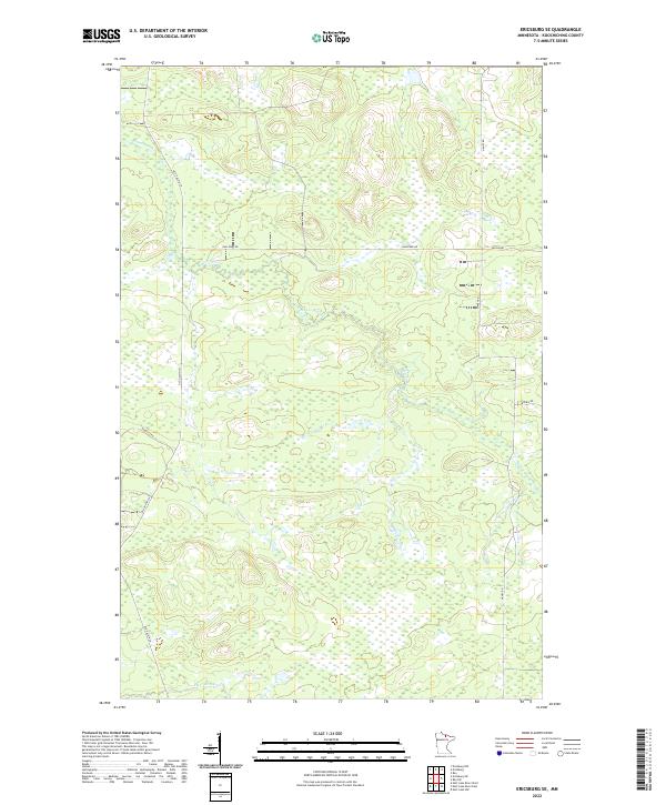USGS Topographic Map – Ericsburg SE
