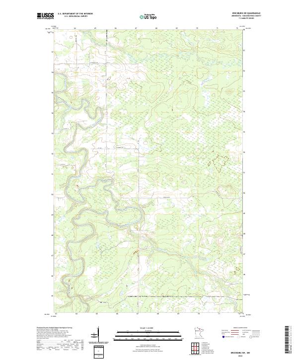 USGS Topographic Map – Ericsburg SW