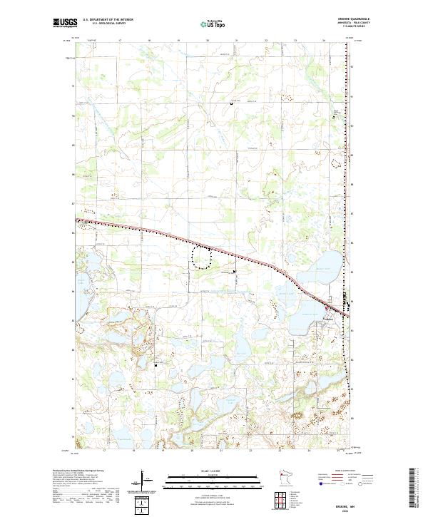 USGS Topographic Map – Erskine