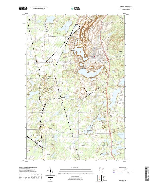 USGS Topographic Map – Eveleth