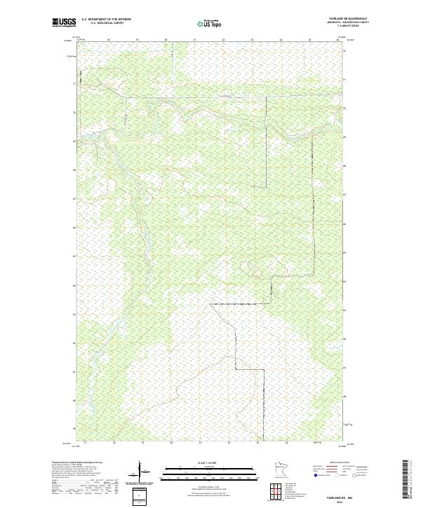 USGS Topographic Map – Fairland NE