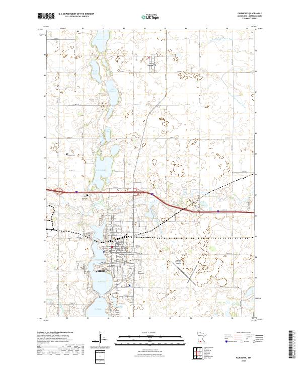 USGS Topographic Map – Fairmont