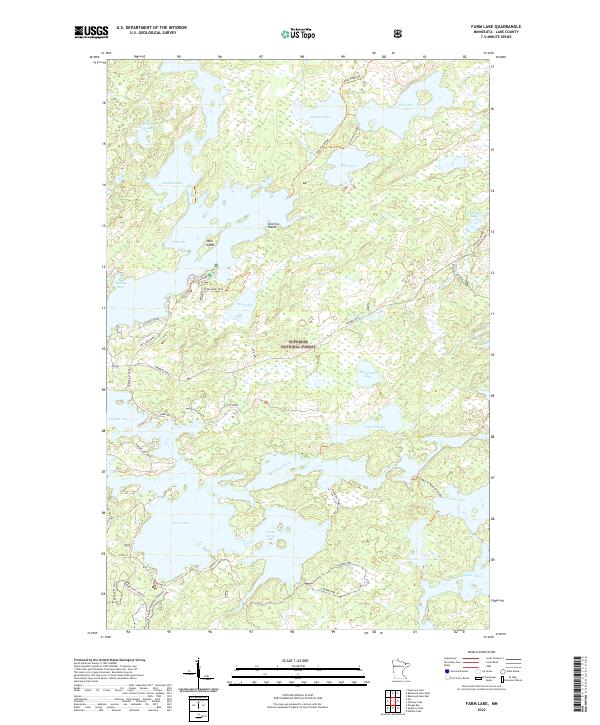 USGS Topographic Map – Farm Lake