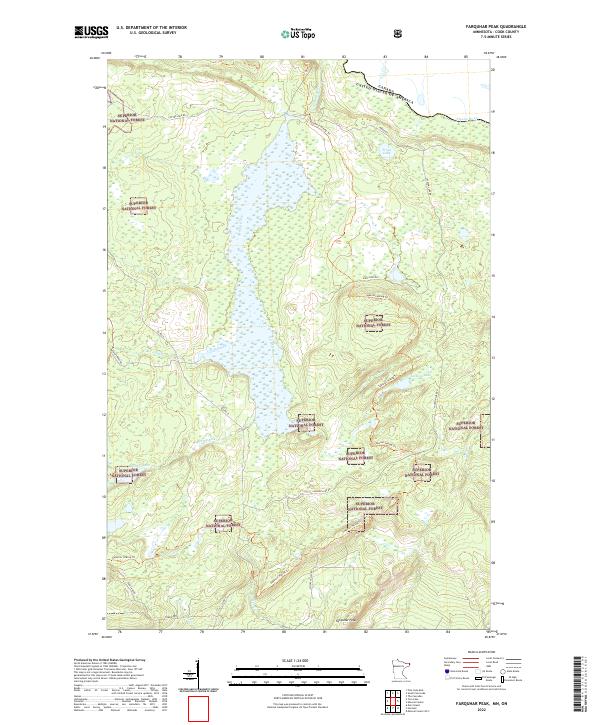 USGS Topographic Map – Farquhar Peak