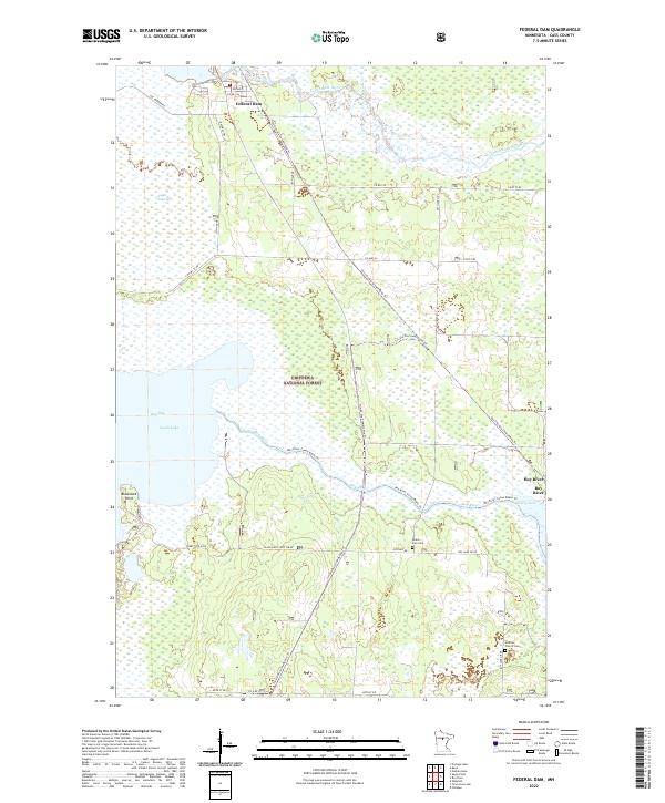 USGS Topographic Map – Federal Dam