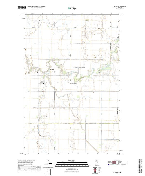 USGS Topographic Map – Felton NW