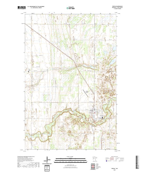 USGS Topographic Map – Fertile