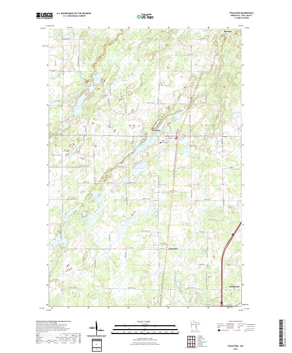 USGS Topographic Map – Finlayson