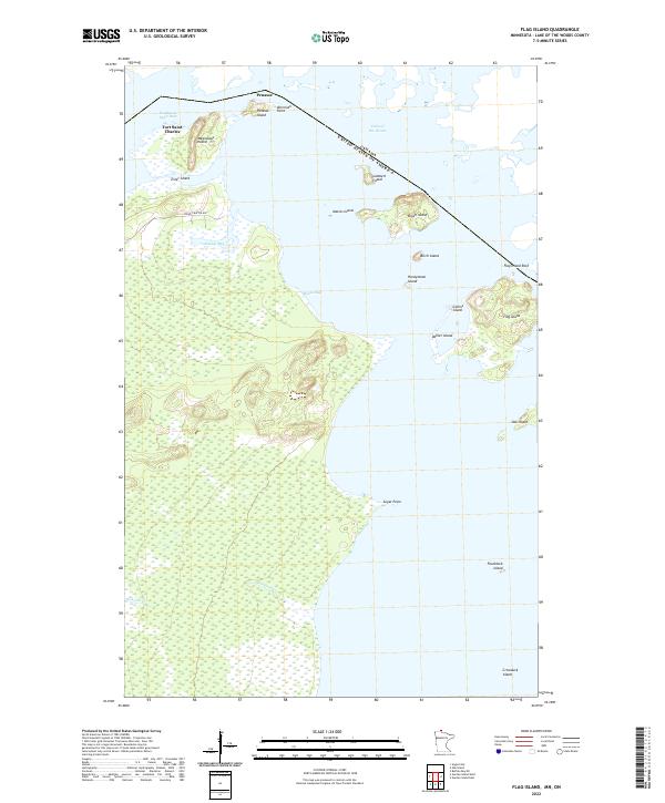 USGS Topographic Map – Flag Island