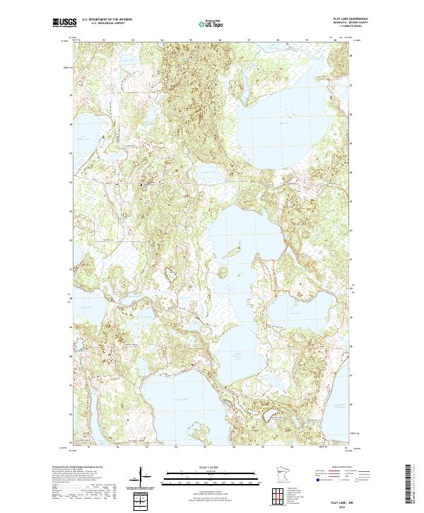 USGS Topographic Map – Flat Lake