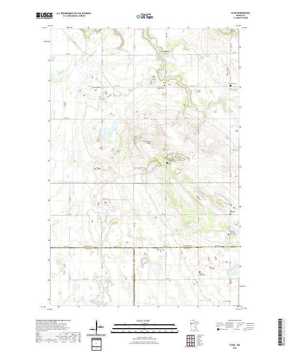 USGS Topographic Map – Flom