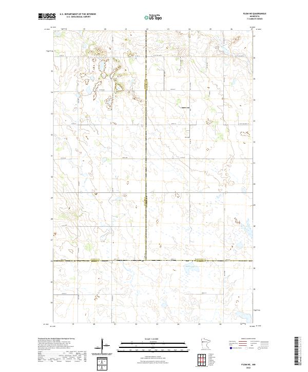 USGS Topographic Map – Flom NE