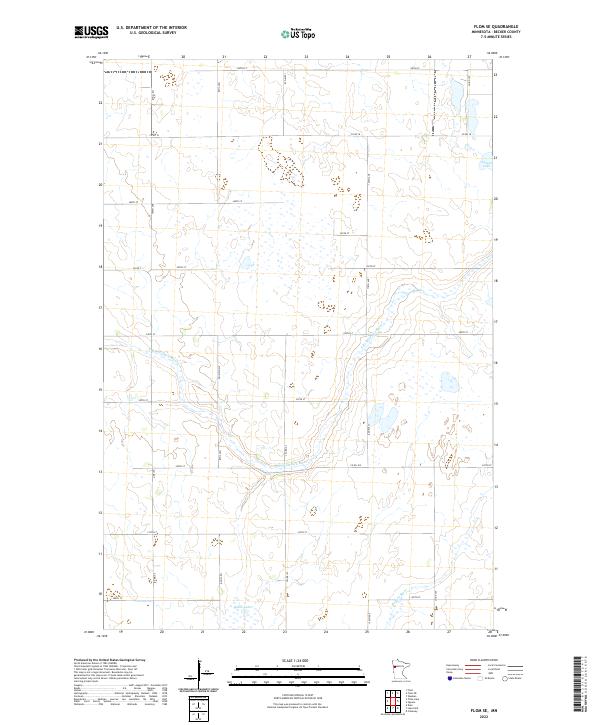 USGS Topographic Map – Flom SE
