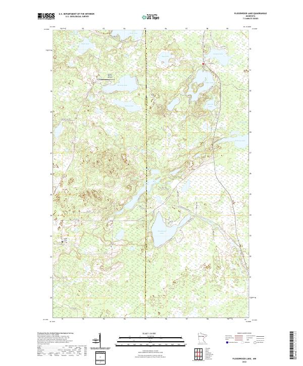 USGS Topographic Map – Floodwood Lake