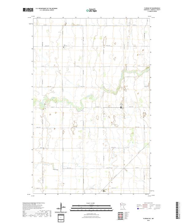 USGS Topographic Map – Florian SW